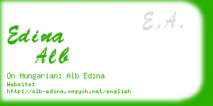 edina alb business card